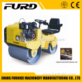 small hydraulic double drum vibratory road roller with seat